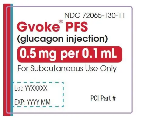 PFS 0.5 mg device label